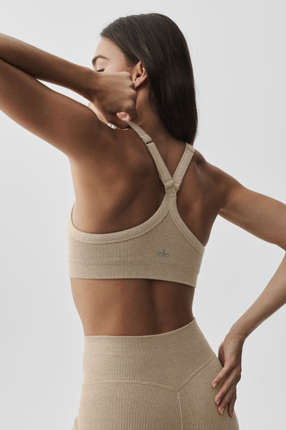 Seamless Two-Tone Rib Set - Gravel Heather