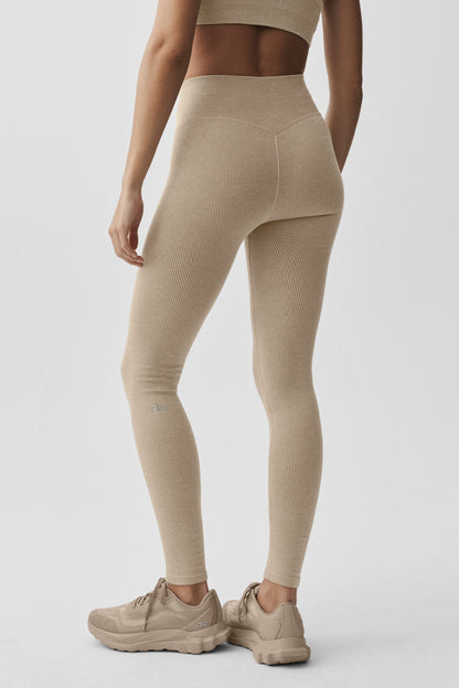 Seamless Two-Tone Rib Set - Gravel Heather