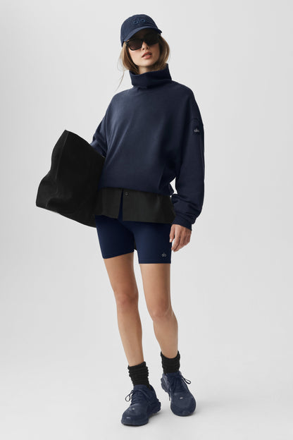 Hazy Mock Neck Pullover